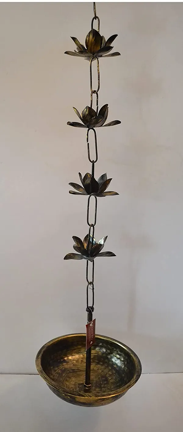 Bronze_Antique_Hanging_Urli_Set_of_2_Pcs_Antique_Finish,_Anjali_Diya,_Indian_Handicraft_Gift,_Home_Decor,_Mandir_Deocration_Item_by_,Mild_Steel