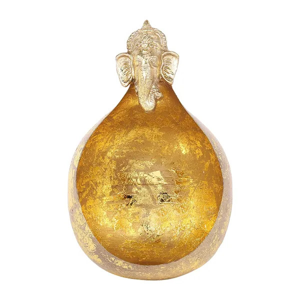 Crackle_Gold_Ganesha_Candle_Holder_Set_of_2pcs