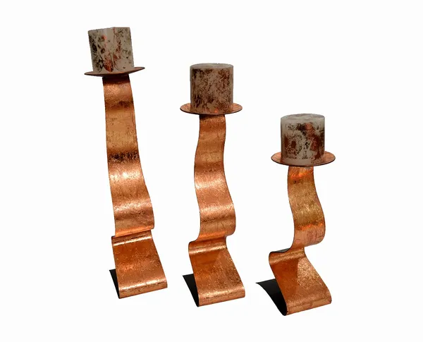 Copper_Leafing_Taper_Design_Triple_Candle_Holder_Set_of_3_pcs_in_Copper_Leafing_Dinning_Table_Decor,_Home_Decor_Item_New_House_Gift