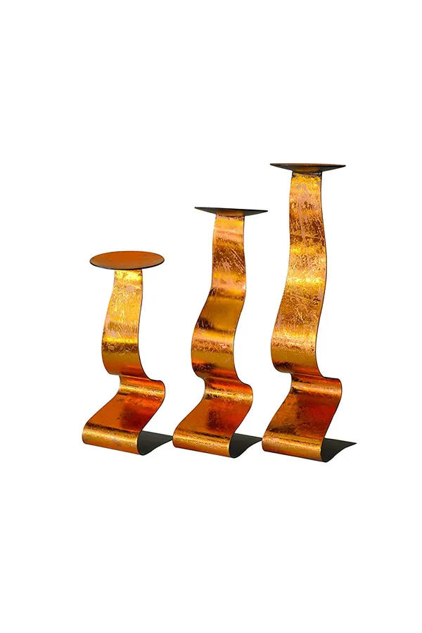 Copper_Leafing_Taper_Design_Triple_Candle_Holder_Set_of_3_pcs_in_Copper_Leafing_Dinning_Table_Decor,_Home_Decor_Item_New_House_Gift