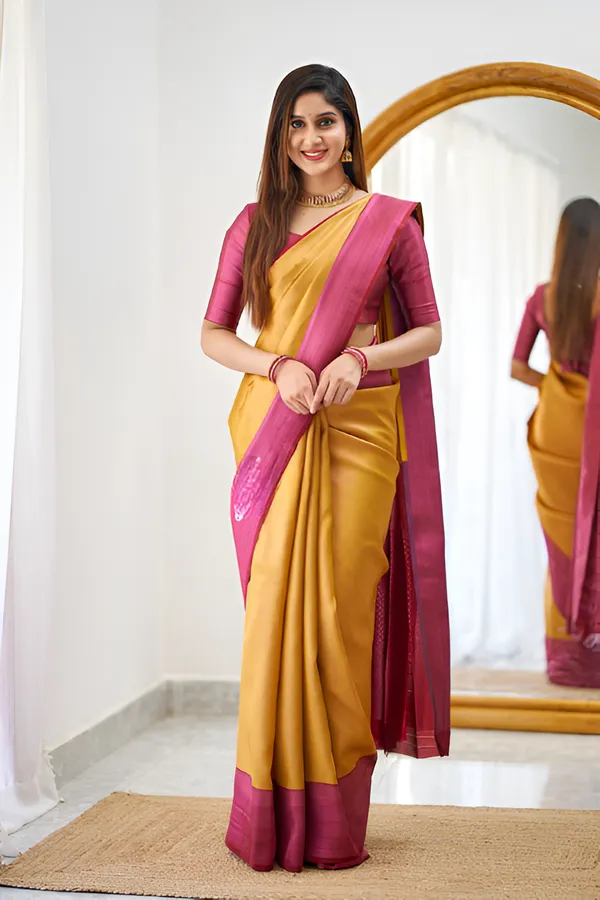 https://cdn-image.blitzshopdeck.in/ShopdeckCatalogue/tr:f-webp,w-600,fo-auto/65e1b534eddd14767aed70e6/media/Banarasi_Woven_Mustard_And_Magenta_Silk_Saree_KAVYWH3UH1_2024-04-18_1.png__Aura Silk