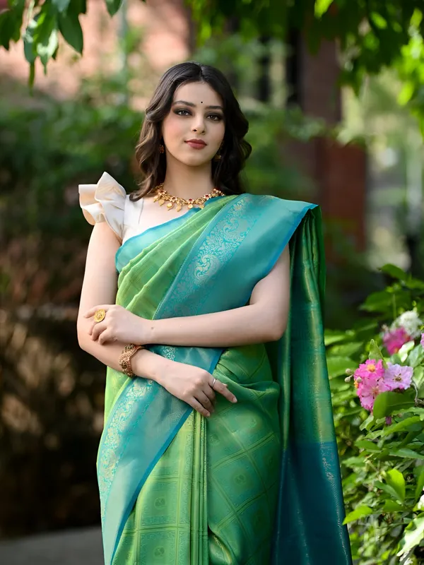 https://cdn-image.blitzshopdeck.in/ShopdeckCatalogue/tr:f-webp,w-600,fo-auto/65e1b534eddd14767aed70e6/media/Pista_Ethnic_Motifs_Silk_Blend_Kanjeevaram_Saree__OCSBXLBWGP_2024-04-20_1.jpeg__Aura Silk