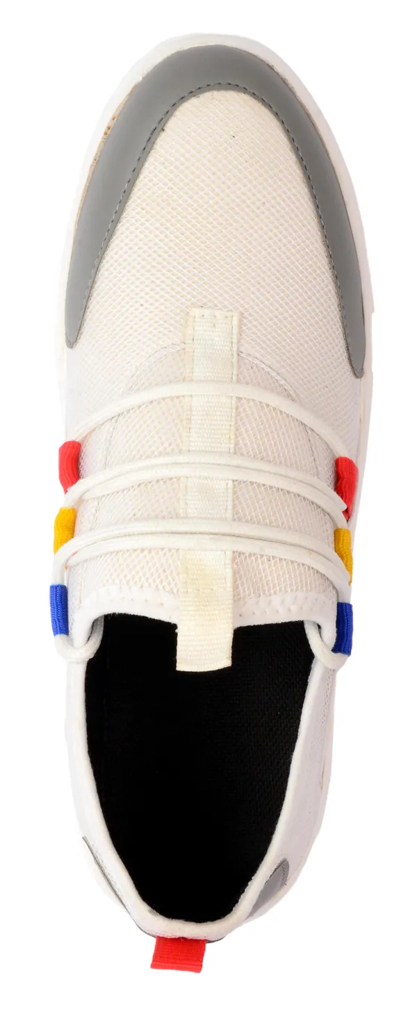 White_Mesh_Lace-Ups_Casuals_For_Men