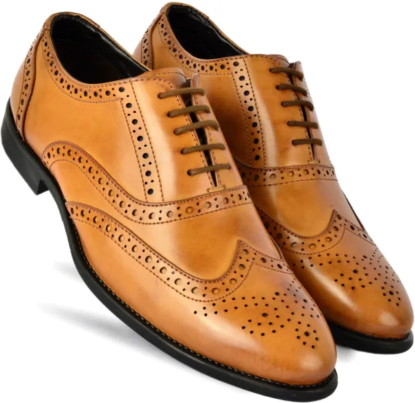 Tan_Synthetic_Leather_Lace-Ups_Derby_For_Men