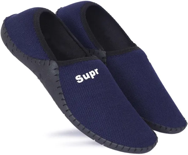 Black_&_White_Mesh_Slip-On_Loafers_For_Men