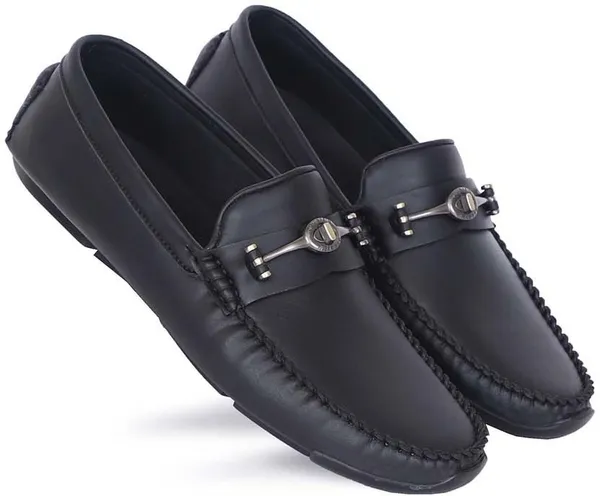 Black_Synthetic_Leather_Slip-On_Loafers_For_Men