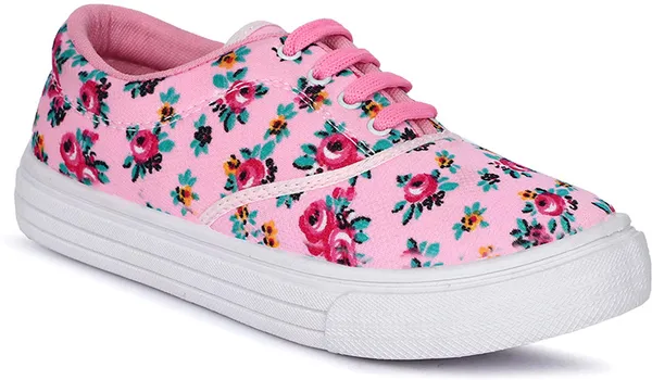 Pink_Mesh_Lace-Ups_Sneakers_For_Women