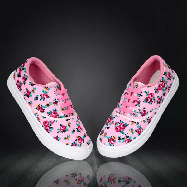 Pink_Mesh_Lace-Ups_Sneakers_For_Women