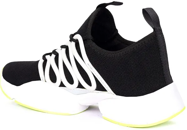 Black_&_Green_Mesh_Lace-Ups_Casuals_For_Men