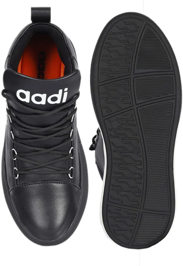 Black_Synthetic_Leather_Lace-Ups_High_Tops_For_Men