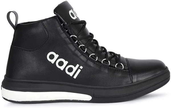 Black_Synthetic_Leather_Lace-Ups_High_Tops_For_Men