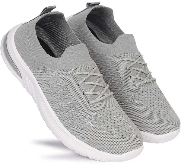 Grey_Mesh_Lace-Ups_Walking_Shoes_For_Women