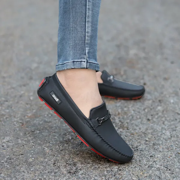 Black_Synthetic_Leather_Slip-On_Loafers_For_Men