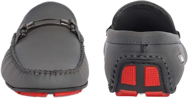 Grey_Synthetic_Leather_Slip-On_Loafers_For_Men