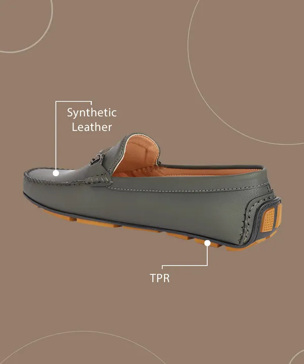 Olive_Synthetic_Leather_Slip-On_Loafers_For_Men