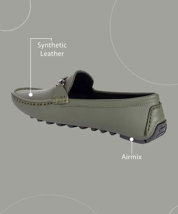 Olive_Synthetic_Leather_Slip-On_Loafers_For_Men