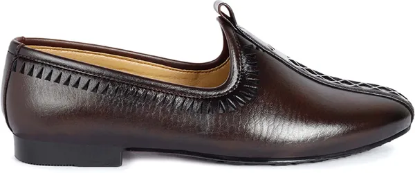 Brown_Synthetic_Leather_Slip-On_Mojaris_For_Men