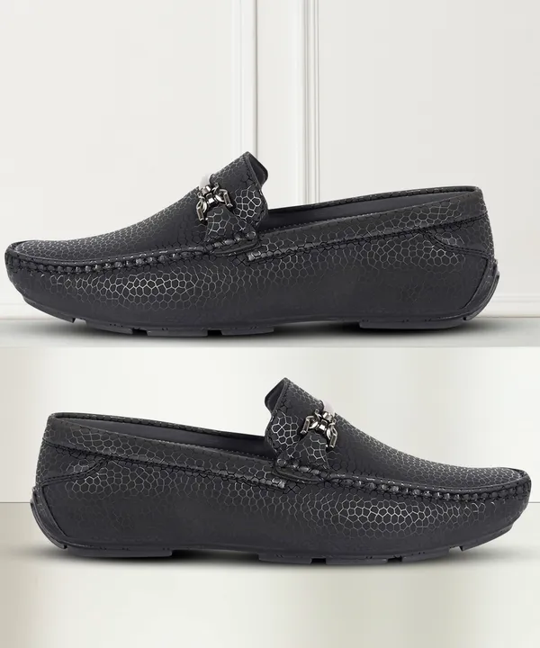 Natural_&_Black_Synthetic_Leather_Slip-On_Loafers_For_Men