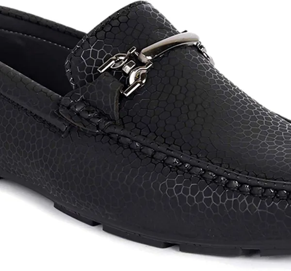 Natural_&_Black_Synthetic_Leather_Slip-On_Loafers_For_Men