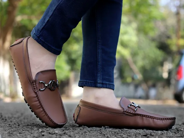 Tan_Synthetic_Leather_Slip-On_Loafers_For_Men