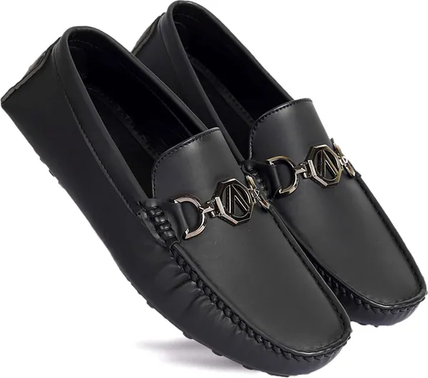 Black_Synthetic_Leather_Slip-On_Loafers_For_Men