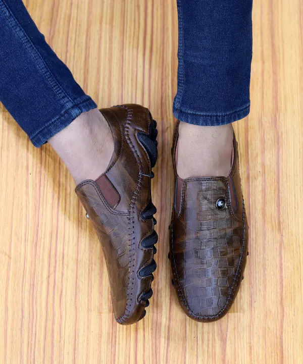 Brown_Synthetic_Leather_Slip-On_Walking_Shoes_For_Men