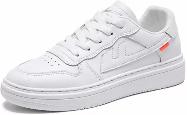 White_Synthetic_Leather__Sneakers_For_Men