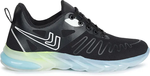 Black_&_Blue_Mesh_Lace-Ups_Running_Shoes_For_Men