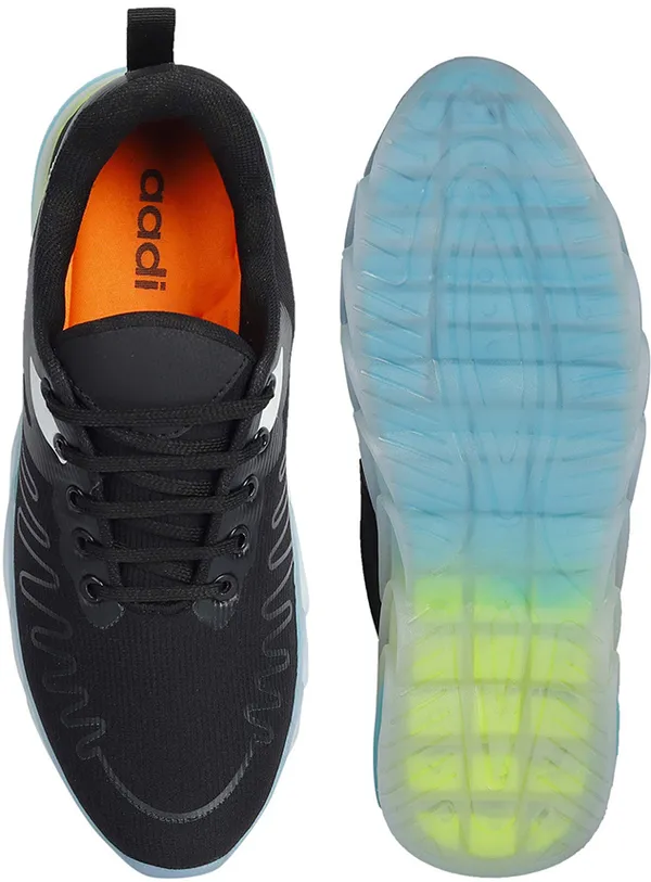 Black_&_Blue_Mesh_Lace-Ups_Running_Shoes_For_Men