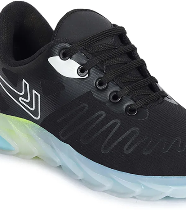 Black_&_Blue_Mesh_Lace-Ups_Running_Shoes_For_Men