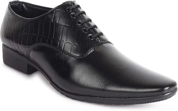 Black_Synthetic_Leather_Lace-Ups_Boots_For_Men