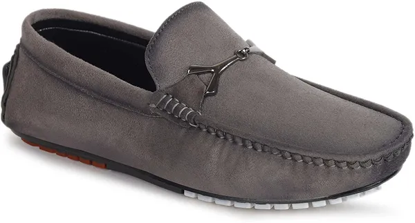Grey_Suede_Slip-On_Loafers_For_Men