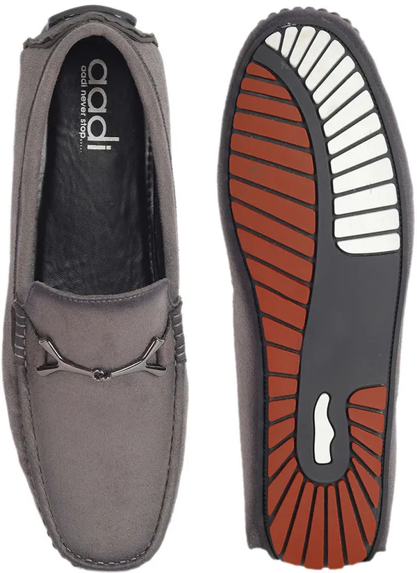 Grey_Suede_Slip-On_Loafers_For_Men