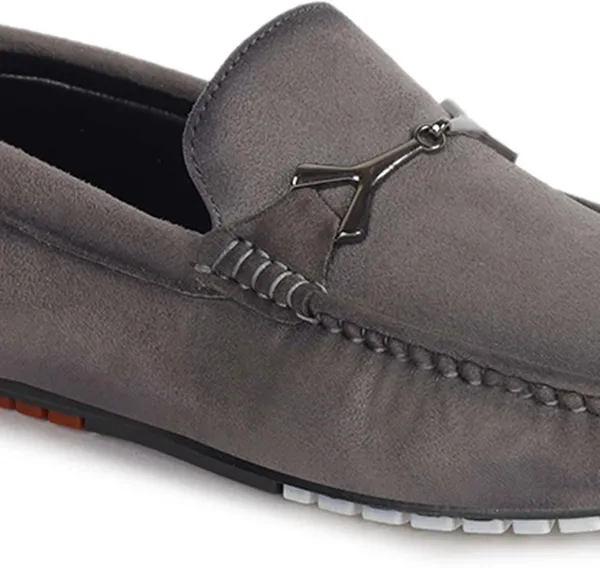 Grey_Suede_Slip-On_Loafers_For_Men