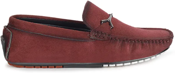 Maroon_Suede_Slip-On_Loafers_For_Men