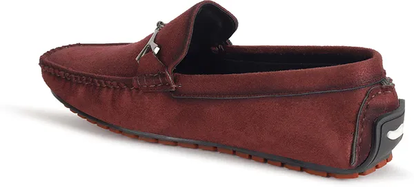 Maroon_Suede_Slip-On_Loafers_For_Men