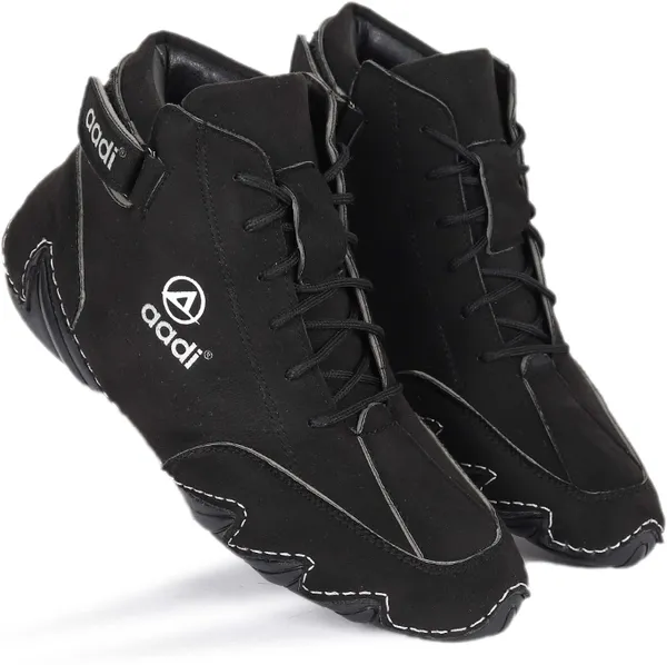Black_Synthetic_Lace-Ups_Boots_For_Men
