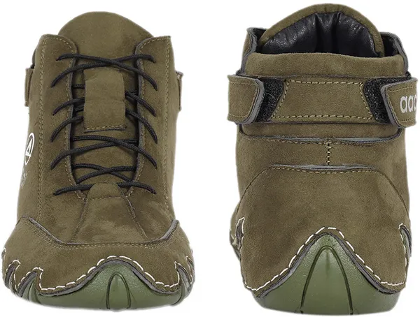 Olive_Synthetic_Lace-Ups_Riding_Shoes_For_Men