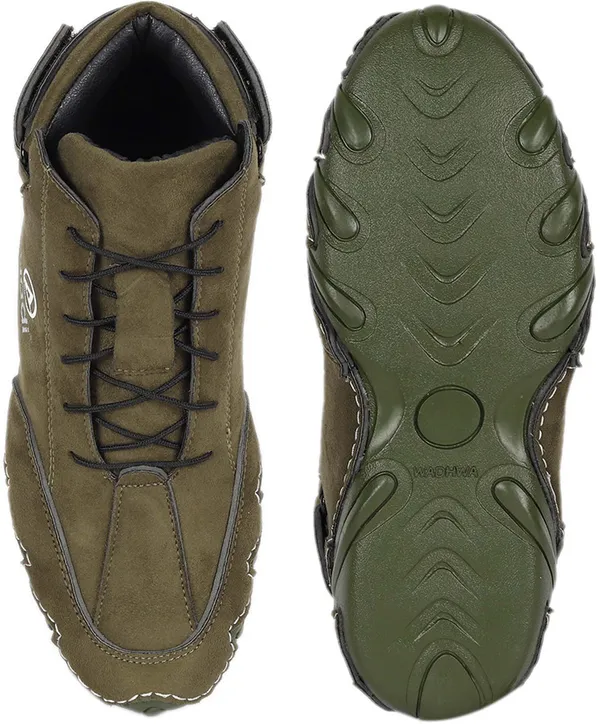 Olive_Synthetic_Lace-Ups_Riding_Shoes_For_Men