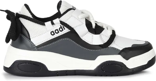 White_Synthetic_Lace-Ups_Sneakers_For_Men