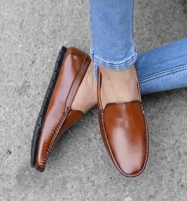 Tan_Synthetic_Slip-On_Loafers_For_Men