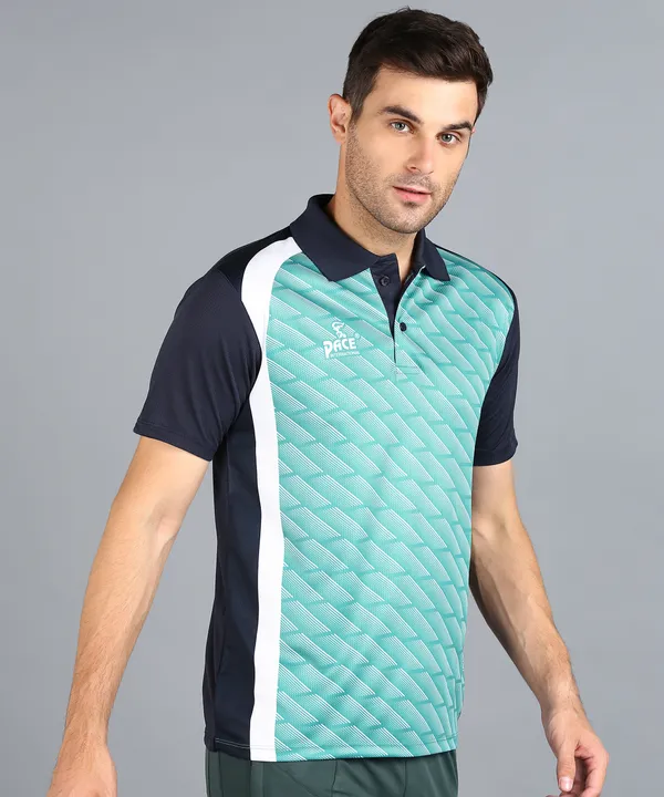Navy_Blue_&_Green_Polo_T-Shirt_For_Men