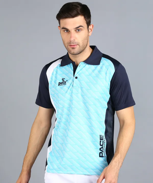Navy_Blue_&_Firoji_Polo_T-Shirt_For_Men