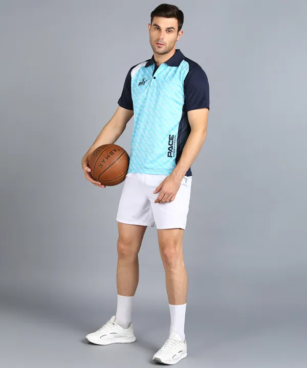 Navy_Blue_&_Firoji_Polo_T-Shirt_For_Men