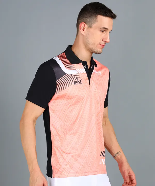 Black_&_Orange_Polo_T-Shirt_For_Men