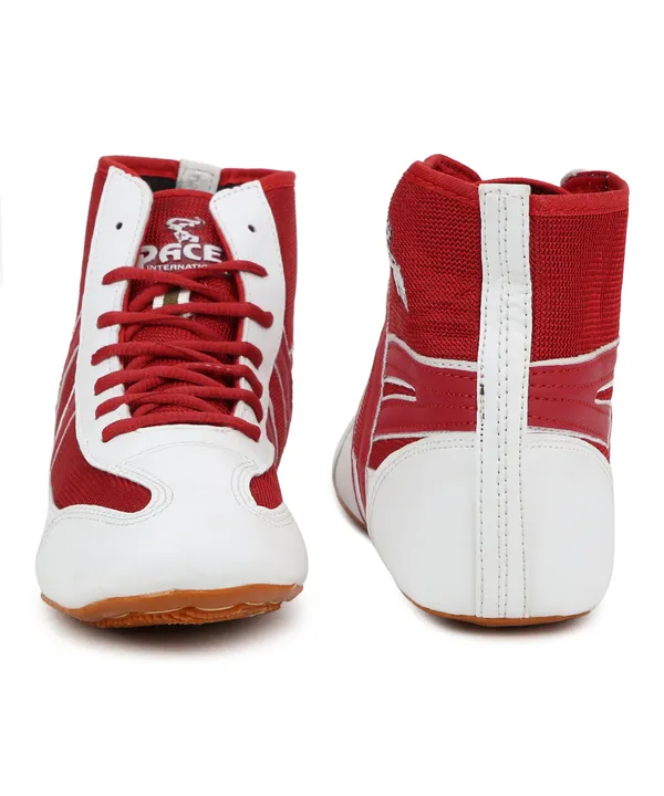 Red_&_White_Sports_Shoes_For_Men