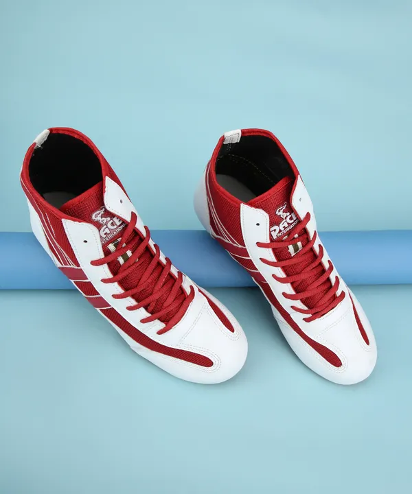 Red_&_White_Sports_Shoes_For_Men