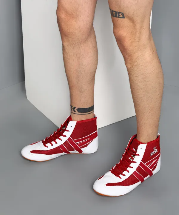 Red_&_White_Sports_Shoes_For_Men