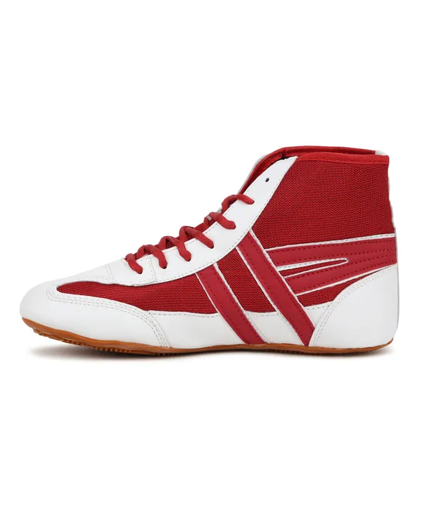 Red_&_White_Sports_Shoes_For_Men