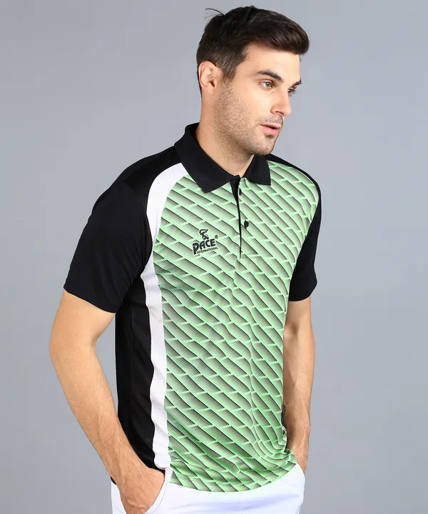 Black_&_Green_Polo_T-Shirt_For_Men